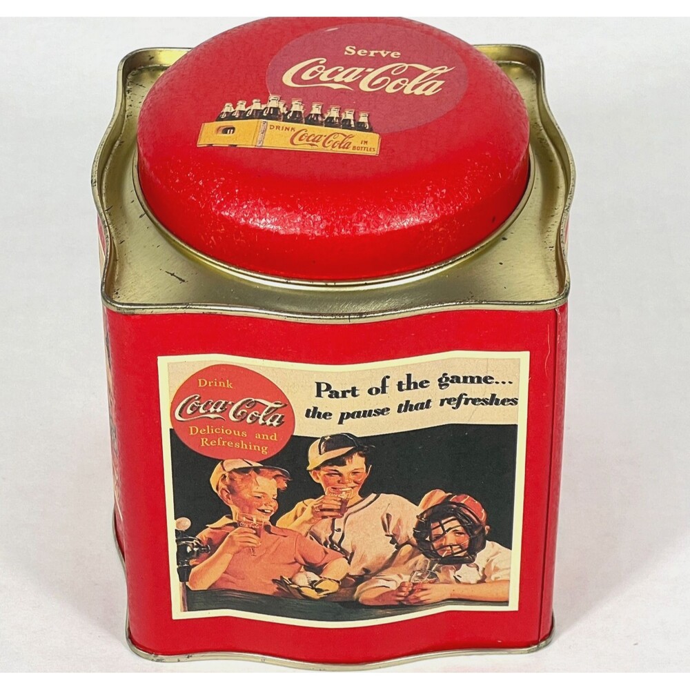 Coca‑Cola Musical Tin “Take Me Out To The Ballgame” Baseball Vintage